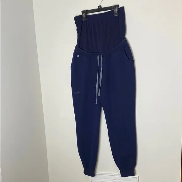 Figs Maternity Zamora Jogger Scrub Pants Lot Women's Size Medium Navy Medical - Picture 2 of 11
